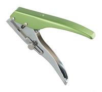 Honseadek Perforatrice circolare portatile per carta, carte d'identità, foto, da 3 a 10 mm, regolabile, con tappo, costruzione, argento e verde (5 mm)