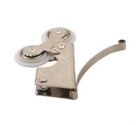 Honseadek Piccola puleggia a rullo per porte in ferro doppio per ante di armadietti, ruote in metallo scorrevoli, funzionamento regolare e set avente e grande (tipo A)