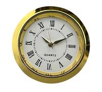 Honseadek Piccolo Movimento Rotondo Orologio Al Quarzo Inserto 36mm 55mm Numeri Arabi Romani Lente in Vetro Acciaio Inox Lunetta Argento Lunetta FAI DA TE Orologio Fare Artigianato Progetto