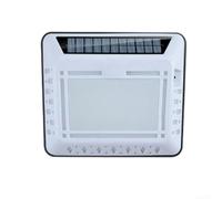 Honseadek Plafoniera solare per parete esterna, porta d'ingresso, giardino, cortile, 4 LED impermeabile con sensore automatico dal tramonto all'alba, in acciaio inox (A)