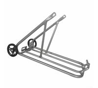 Honseadek Portapacchi posteriore pieghevole da 16 pollici | 34 x 14 x 21 cm, per pneumatici Brompton 16 x 1-3/8, struttura in lega di alluminio, trasportatore leggero con ruota facile