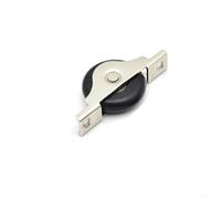 Honseadek Puleggia di ricambio per armadietti in acciaio inossidabile liscia per Plus Hardware scorrevole, 30 mm e 40 mm, con ruote in nylon con porta scorrevole, 40 mm