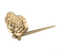 Honseadek Quadro da parete per foto - Targa classica in bronzo resistente, con angoli in ottone massiccio con finitura arrotondata per una semplice staffa di montaggio (ottone)