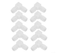 Honseadek Raccordo per tubo flessibile a gomito a 90 gradi, 12 mm, a forma di L, connettore per acqua di diametro uguale, materiale PP, resistente, per laboratorio e