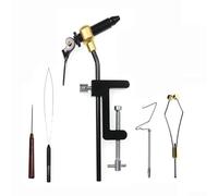 Honseadek Robusta morsa per legare mosche con CClamp per una rapida installazione, strumento per gli appassionati di pesca a mosca (strumento B + 4 set)