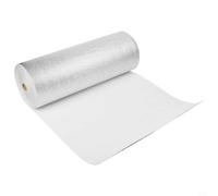 Honseadek Rotolo di adesivo da parete in schiuma 3D di lino, 50 cm x 10 m, impermeabile, resistente all'umidità, tinta unita, per camera da letto e soggiorno, decorazione (bianco)