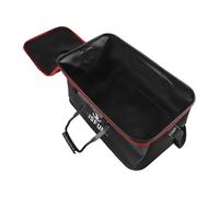 Honseadek Secchio pieghevole da pesca in EVA, contenitore impermeabile per esche vive, contenitore portatile per pesca in mare, campeggio, escursionismo, trasporto dell'acqua, coperchio in rete (30 cm