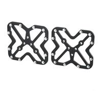 Honseadek Set adattatore per pedale piatto per KEO compatibile con mountain bike e bici da strada 7,6 x 6,5 cm e 9 x 8,5 cm CNC in lega di alluminio antiscivolo kit di conversione per bici senza clip