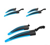 Honseadek Set di 3 paia di parafanghi anteriori e posteriori per mountain bike, adatti per reggisella da 25,4 mm/28,6 mm/31,8 mm, realizzati in resistente plastica PP (blu nero sku)
