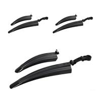 Honseadek Set di 3 paia di parafanghi anteriori e posteriori per mountain bike, adatti per reggisella da 25,4 mm/28,6 mm/31,8 mm, realizzati in resistente plastica PP (nero sku)