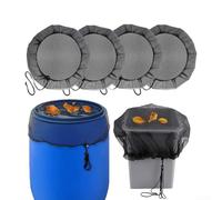 Honseadek Set di 4 coperture antipioggia da giardino, rete a rete da 95 cm con coulisse regolabile, protezione per serbatoio dell'acqua per esterni