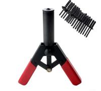 Honseadek Set di 41 rivetti con 40 rivetti in plastica assortiti, ganasce autoregolanti per funzionamento a mano, compatibili con progetti fai da te automobilistici (rosso)