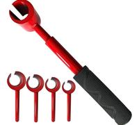 Honseadek Set di 5 chiavi di regolazione per cerniere in acciaio ad alto tenore di carbonio, quattro misure per allineare le cerniere della porta, rivestimento multistrato per una resistenza duratura