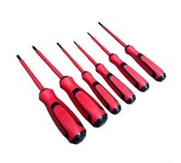 Honseadek Set di 6 cacciaviti isolati per la riparazione di circuiti domestici, utensili da elettricista con lame in acciaio al cromo vanadio e manico ergonomico in gomma, a croce e a taglio