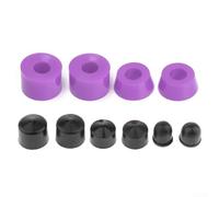 Honseadek Set di boccole coniche e cilindriche, kit di ricostruzione per camion skateboard, boccole in PU e coppe pivot per rondelle ammortizzatori longboard, distanziali per ruote (viola)