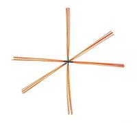 Honseadek Set di spazzole per spazzacamino, strumento flessibile per la pulizia del camino, gamma di pulizia da 10,2 a 30,5 cm, setole in nylon con raccordi in ottone e conduttore in acciaio