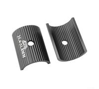 Honseadek Set di spessori per manubrio della bicicletta, in lega di alluminio, per conversione da 25,4 mm a 31,8 mm e da 31,8 mm a 35 mm, compatibile con bici fisse da strada all'aperto (nero 25,4