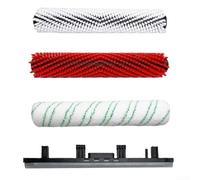 Honseadek Set professionale di spazzole a rullo principali, raschietto, rullo in microfibra, compatibile con lavapavimenti per pavimenti, strumento di pulizia per piastrelle, pietra, cemento (D)