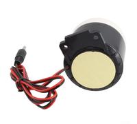 Honseadek Sirena di sicurezza da 120 dB, dispositivo di allarme per interni, DC12 V 24 V, sistema di allarme sonoro elettronico per casa, ufficio, magazzino, fabbrica e centro commerciale comunitario
