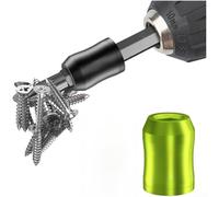 Honseadek Smagnetizzatore in lega di alluminio ad alta durezza con albero esagonale da 6,35 mm e adattatore per cacciavite a doppio magnete (C)