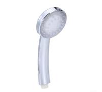 Honseadek Soffione doccia a LED con 7 colori che cambiano automaticamente, senza connettori, per bagno, ABS, luce argentata, si adatta a tutti gli standard per batteria
