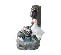 Honseadek Solar Powered Squirrel Weather Light Led Ornament Resina Outdoor Patio Decor Statua Animale stravagante Giardino Decorazione Yard Resistente Notte