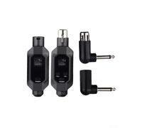 Honseadek Soluzione wireless compatta XLR trasmettitore e ricevitore coppia ottimizzata per microfoni dinamici che offrono una trasmissione audio ad alta fedeltà (1 in 1)