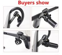 Honseadek Staffa di supporto per computer da bici in fibra di carbonio per manubrio DEDA e TOSEEK, per supporto compatibile per computer da bicicletta, leggero da strada per supporto GPS per bici