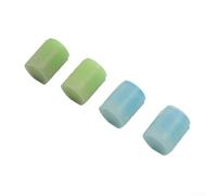 Honseadek Stelo valvola pneumatico per auto, SUV e camion, confezione da 4 coprivalvole in gomma blu fluo e verde con guarnizione a tenuta stagna per anello, 16 x 12