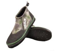 Honseadek Stivali da pesca in neoprene, suola in feltro con borchie in acciaio per una presa superiore, design basso per uomini e donne, antiscivolo, per spiaggia, fango e guadare (12 (46-47) verde