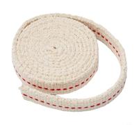 Honseadek Stoppino piatto in cotone a cherosene, 1 m, per lanterne a olio vintage e luci da campeggio, stoppino di ricambio compatibile con paraffina e petrolio (larghezza 2,5 cm)