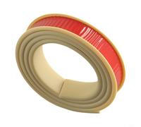 Honseadek Striscia adesiva progettata per tavolo da 1 m, protezione di sicurezza per armadi, mobili, bordi in gomma Tpe a forma di U per armadietti, impermeabile (beige, 18 mm)