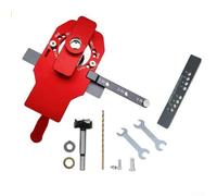 Honseadek Strumento 2 in 1 per cerniere per armadietti con guida per fori da 35 mm per un montaggio rapido e preciso di cerniere nascoste su porte e mobili (A)