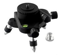 Honseadek Supporto di livello laser con adattatore da 1/4 a 5/8 - Treppiede in lega di alluminio Livelli base variabili Laser Rotary 360 ° per Finetuning