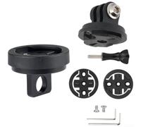 Honseadek Supporto luce per computer da bici con fotocamera | Adattatore per Brompton Brompton, Estensore Manubrio Alluminio CNC per Garmin per Wahoo, Action Cam