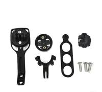 Honseadek Supporto per computer da bicicletta e supporto per fotocamera, staffa in lega di alluminio leggera, per unità GPS Garmin, nero