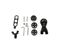 Honseadek Supporto per computer da bicicletta, in fibra di carbonio, regolabile, per manubrio GPS, compatibile con dispositivi da ciclismo giganti, design a doppio bullone, colore nero