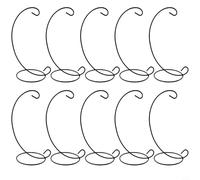 Honseadek Supporto per Pendenti in Metallo con Luce e 5 Appendini Natalizi per Espositore, Nero, in Ferro, Ornamenti per Albero, Piante, Decorazioni per Casa, Giardino, Matrimoni (10 pezzi)
