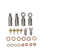 Honseadek Tubo freno a disco idraulico con kit connettore Banjo per pinze HOPE, tubo di linea da 2,5 m, compatibile con reggiseno anteriore e posteriore per reggiseni per bicicletta (nero)