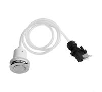 Honseadek Tubo pneumatico 16a corrente nominale 125250 V, tensione compatibile con tutti i set di interruttori dell'aria per lo smaltimento dei rifiuti Br con autobloccante e pulsante (32 mm argento)