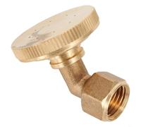 Honseadek Ugello nebulizzatore professionale in ottone, design a 8 fori, con raccordi, per sistema di irrigazione da giardino, irrigazione delle piante agricole (curvo)