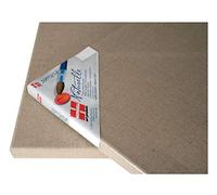 Honsell 18243 - Telaio con Cunei Naturelle, 100% Puro Lino, con Struttura in Tessuto Chiuso, ca. 24 x 30 cm, Clip sul Retro sul Profilo in Legno di Pino, Beige