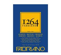Honsell 19100633 Fabriano Schizzi - Blocco da disegno 1264, incollato a testa, 90 g/m², DIN A3, 100 fogli di carta da disegno in bianco avorio senza acidi, leggermente granulato, per tutte le tecniche di asciugatura