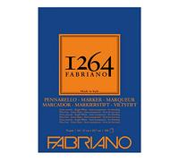 Fabriano Honsell 19100640-Blocco per evidenziatori 1264, 70 g/mq, DIN A4, Fogli Extra Bianca Semitrasparente, per pennarelli a Base di Alcool, solventi e Acqua, Carta, 100 unità