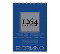 Blocco da disegno spiralato 1264 200 g - 40 fogli neri A3 - 19100653
