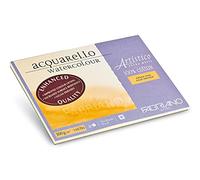 Honsell 19312330 Fabriano Artistico Acquarello Watercolour, extra bianco, grana fine pressata, 23 x 30,5 cm, 20 fogli da 300 g/m², cartoncino per acquerello di alta qualità, blocco incollato su 4 lati