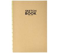 Honsell 32505 - Quaderno Sketchbook Kraft con rilegatura a filo, formato DIN A5, 120 fogli, 100 g/m², carta kraft robusta e riciclabile in fibra naturale non sbiancata