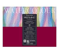 Honsell 72613648 Fabriano Watercolour - Cartoncino per acquerelli, 200 g/m², 36 x 48 cm, 20 fogli, 4 pezzi, bianco naturale, grana fine, senza acidi, superficie vellutata