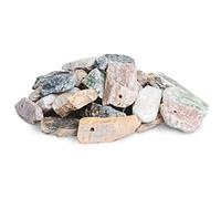 Honsell Amuleto in Pietra ollare Grezza, Set da 30 ciondoli con Foro da 3 mm, Colori Assortiti (Circa 3-4 cm di Altezza) in Grigio, Marrone e Verde, Multicolore, taglia unica