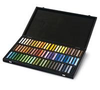 Honsell Blockx 49929 - Set di 72 colori brillanti in valigetta di legno, realizzati a mano con pigmenti puri e colori vivaci con elevata opacità, multicolore